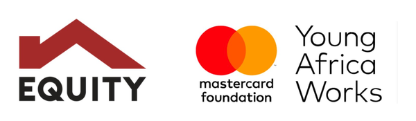 Equity Bank, Mastercard Foundation and Young Africa Works logos